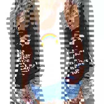 Bad Bitches Have Bad Days Too - Funny Rainbow Attitude Style Women Flowy Tank | Mazezy