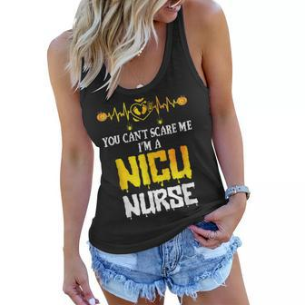 You Cant Scare Me I Am Nicu Nurse Halloween Nicu Nurse Women Flowy Tank | Mazezy