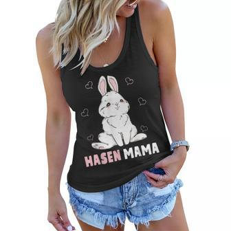 Cute Bunny Easter Rabbit Mum Rabbit Mum Gift For Women Women Flowy Tank | Mazezy