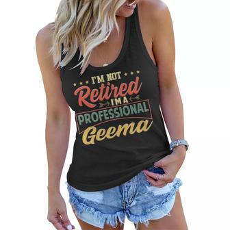 Geema Grandma Gift Im A Professional Geema Women Flowy Tank - Seseable