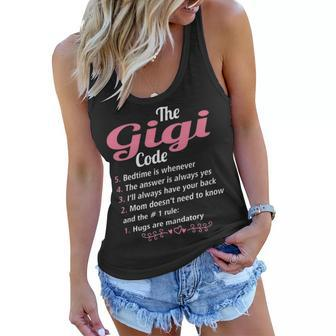 Gigi Grandma Gift The Gigi Code Women Flowy Tank - Seseable