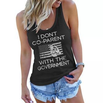 I Dont Co-Parent With The Government Funny Parenting Mom Gifts For Mom Funny Gifts Women Flowy Tank | Mazezy