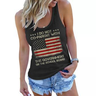 I Dont Co-Parent With The Government Or School Board Government Funny Gifts Women Flowy Tank | Mazezy