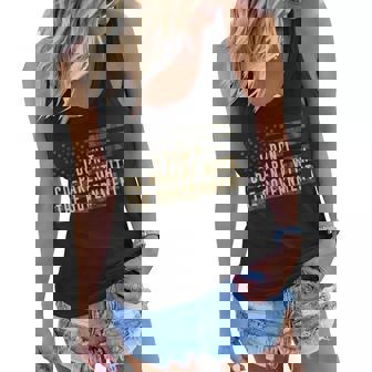 I Don’T Coparent With The Government American Flag Government Funny Gifts Women Flowy Tank | Mazezy