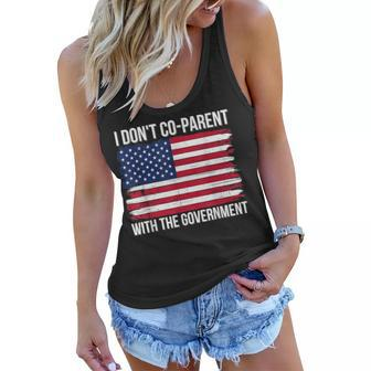 I Don’T Coparent With The Government American Flag Mom Dad Gifts For Mom Funny Gifts Women Flowy Tank | Mazezy CA