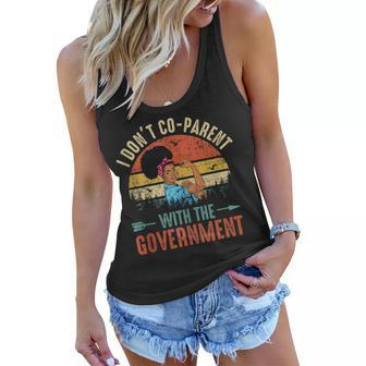I Dont Coparent With The Government Junenth Melanin Afro Government Funny Gifts Women Flowy Tank | Mazezy