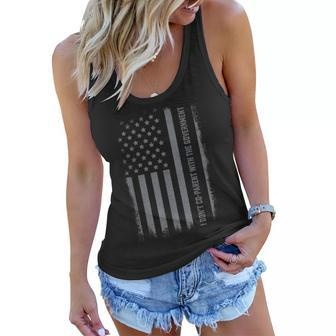 I Don’T Coparent With The Government Us Flag Government Funny Gifts Women Flowy Tank | Mazezy