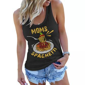 Moms Spaghetti Food Lovers Mothers Day Novelty Gift For Women Women Flowy Tank | Mazezy