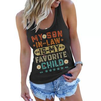 My Soninlaw Is My Favorite Child Funny Mom Vintage Women Flowy Tank - Seseable