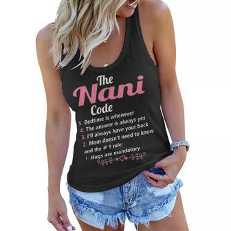 Nani Grandma Gift The Nani Code Women Flowy Tank - Seseable