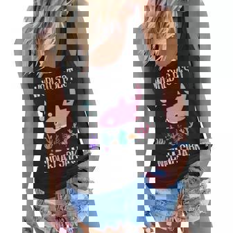 Neena Grandma Gift Worlds Best Neena Shark Women Flowy Tank - Seseable
