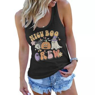 Nicu Boo Crew Ghost Pumpkin Costume Nicu Nurse Halloween Women Flowy Tank | Mazezy