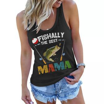 Ofishally The Best Mama Fishing Rod Mommy Funny Mothers Day Gift For Women Women Flowy Tank | Mazezy DE