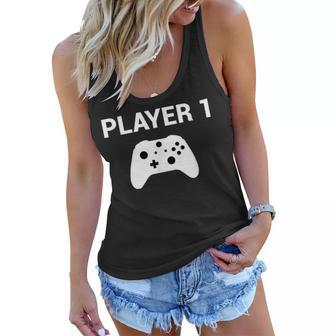 Player 1 Video Game Costume Gamer Men Women Kids Women Flowy Tank | Mazezy
