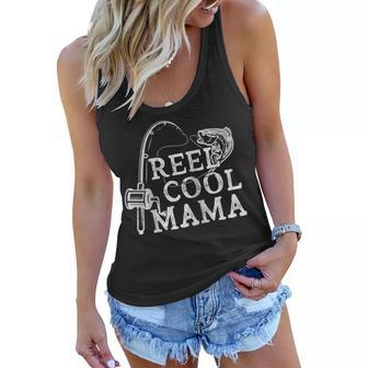 Retro Reel Cool Mama Fishing Fisher Mothers Day Gift For Women Women Flowy Tank | Mazezy