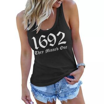Retro Vintage Salem 1692 They Missed One Women Flowy Tank | Mazezy