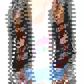 Teenie Grandma Gift Nie Shark Only More Awesome Women Flowy Tank - Seseable