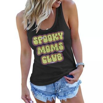 Vintage Retro Groovy Ghost Boo Spooky Mom Club Halloween Gifts For Mom Funny Gifts Women Flowy Tank | Mazezy