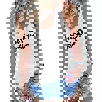 Btw God Exists Christian Bold Design Women Flowy Tank | Seseable UK