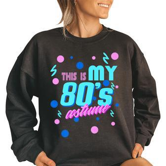 80S Halloween Costume Funny Retro Vintage Trick Or Treat Halloween Funny Gifts Women Oversized Sweatshirt | Mazezy