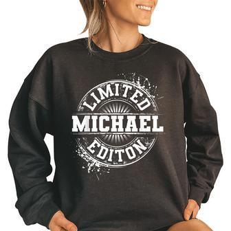 Michael Funny Surname Family Tree Birthday Reunion Gift Idea Women Oversized Sweatshirt | Mazezy