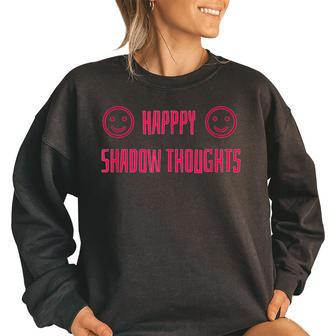 Vintage Happy Shadow Thoughts - Sophie Msmsmsm Classic Women Oversized Sweatshirt | Mazezy