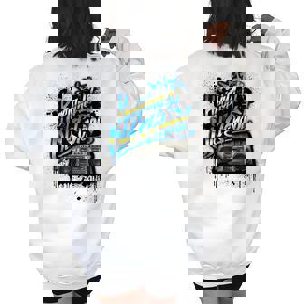 Keeping It Old School - Old School Boombox 80S 80S Vintage Designs Funny Gifts Women's Oversized Back Print Sweatshirt | Mazezy