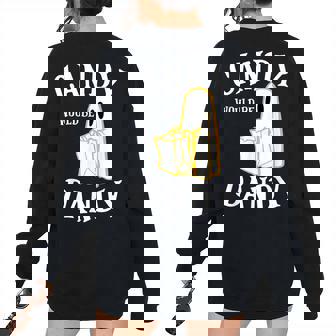 Candy Trick Or Treat Halloween Vintage Retro Americana 1950S Halloween Women's Oversized Sweatshirt Back Print | Mazezy