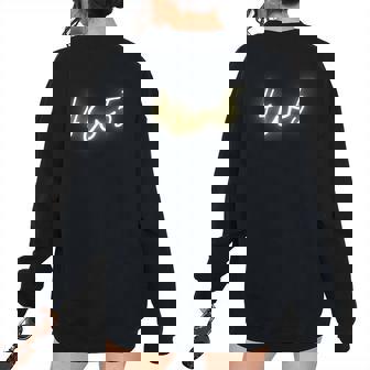 Enneagram 4W5 Type 4 Wing 5 Individualist Romantic Creator Women's Oversized Sweatshirt Back Print | Mazezy