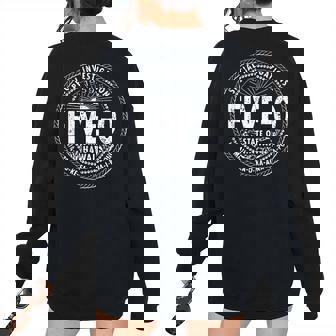 Hawaii Five 0 H50 Hawaii 50S Vintage 1959 Women's Oversized Sweatshirt Back Print | Mazezy