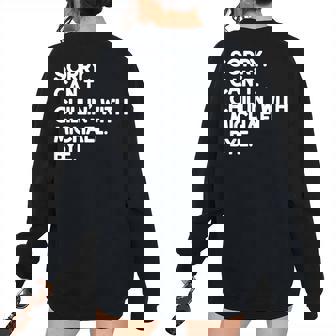 Michael First Name Personalized Named Friend Of Women Oversized Sweatshirt Back Print | Mazezy