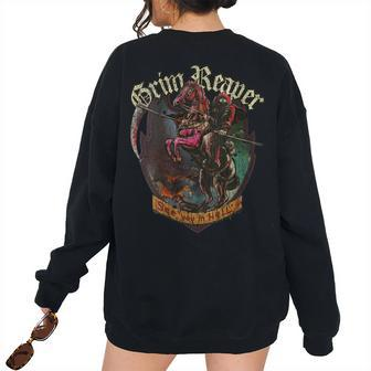 See You In Hell 1983 Women's Oversized Sweatshirt Back Print | Mazezy