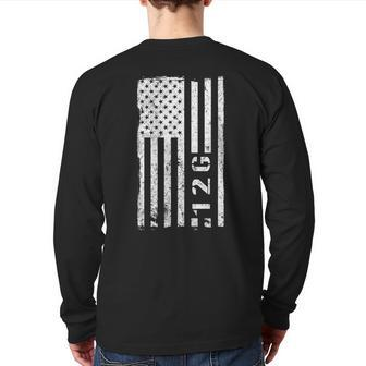 12G Quarrying Specialist Vintage American Flag Back Print Long Sleeve T-shirt | Mazezy