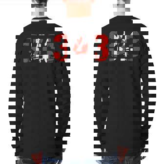 343 Ontario Area Code Canada Back Print Long Sleeve T-shirt | Mazezy