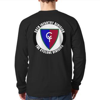 38Th Infantry Division National Guard Cyclone Veteran Back Print Long Sleeve T-shirt | Mazezy