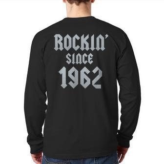 61 Year Old Classic Rock 1962 61St Birthday Back Print Long Sleeve T-shirt | Mazezy