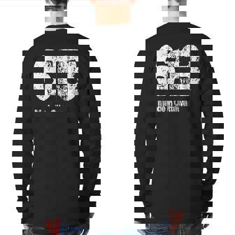 613 Made In Ottawa Distressed Vintage Back Print Long Sleeve T-shirt | Mazezy