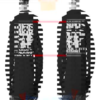 90'S Nineties Rap Music 1990S Hip Hop Retro Party Vintage Back Print Long Sleeve T-shirt | Mazezy
