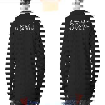 Abbeville France T Back Print Long Sleeve T-shirt | Mazezy