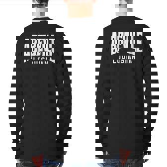 Abbeville Louisiana Back Print Long Sleeve T-shirt | Mazezy