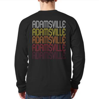 Adamsville Tn Vintage Style Tennessee Back Print Long Sleeve T-shirt | Mazezy