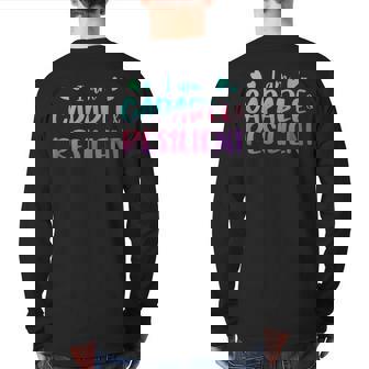 Affirmation Quote Capable And Resilient Motivational Back Print Long Sleeve T-shirt | Mazezy