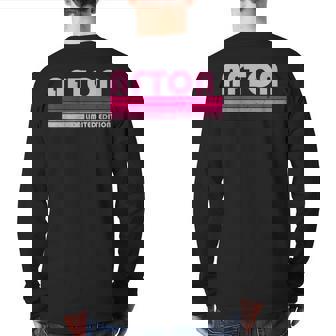 Afton Name Personalized Retro Vintage 80S 90S Birthday Back Print Long Sleeve T-shirt | Mazezy