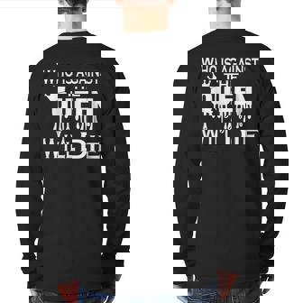 Who Is Against Queen 90 Day Fiance Merch 90Dayfiance Back Print Long Sleeve T-shirt | Mazezy