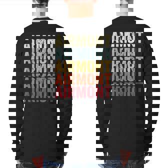 Airmont New York Airmont Ny Retro Vintage Text Back Print Long Sleeve T-shirt | Mazezy