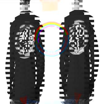 Ally Af Trans Flag Love Equality Lgbt Pride Flag Love Gay Back Print Long Sleeve T-shirt | Mazezy
