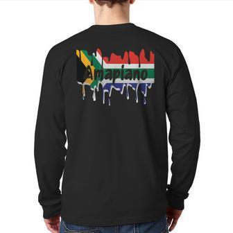 Amapiano South Africa Back Print Long Sleeve T-shirt | Mazezy