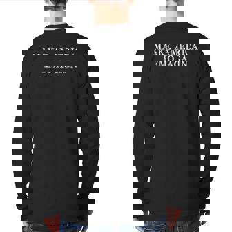 Make America Emo Again Goth Back Print Long Sleeve T-shirt | Mazezy