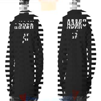 Anadarko Af Back Print Long Sleeve T-shirt | Mazezy
