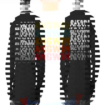 Angwin California Angwin Ca Retro Vintage Text Back Print Long Sleeve T-shirt | Mazezy